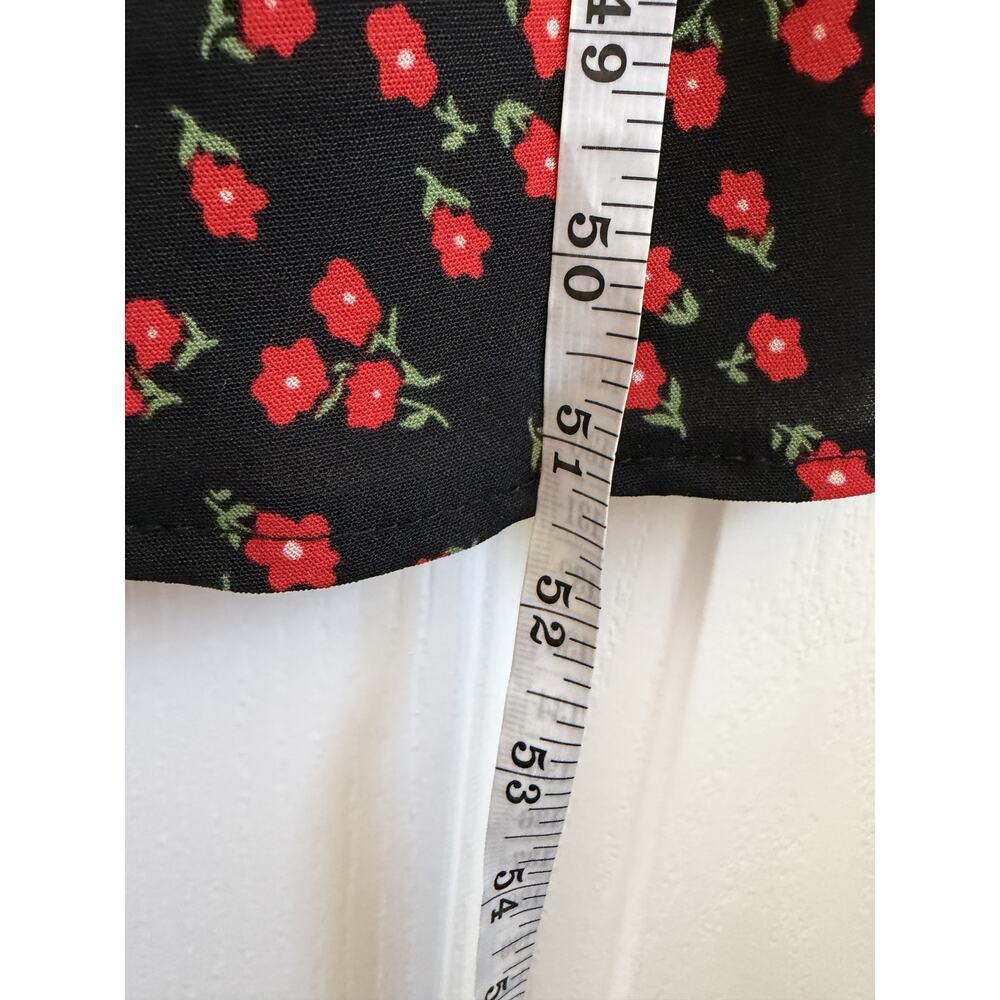 NWT Princess Polly Nellie Black Red Floral Maxi Dress Size 4 - Picture 15 of 15